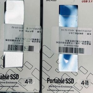 2x M.2 SSD USB 3.1 Type C Portable Enclosure SHL-R320 4TB Support